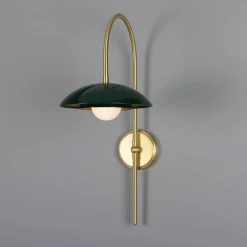 Marrakesh Arc w | satin brass and racing green