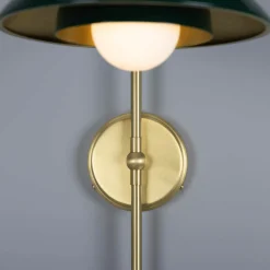 Marrakesh Arc w | satin brass and racing green