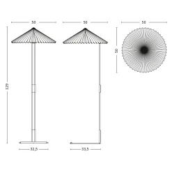 Matin floor lamp | white