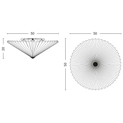 Matin flush mount ⌀50-38 | white