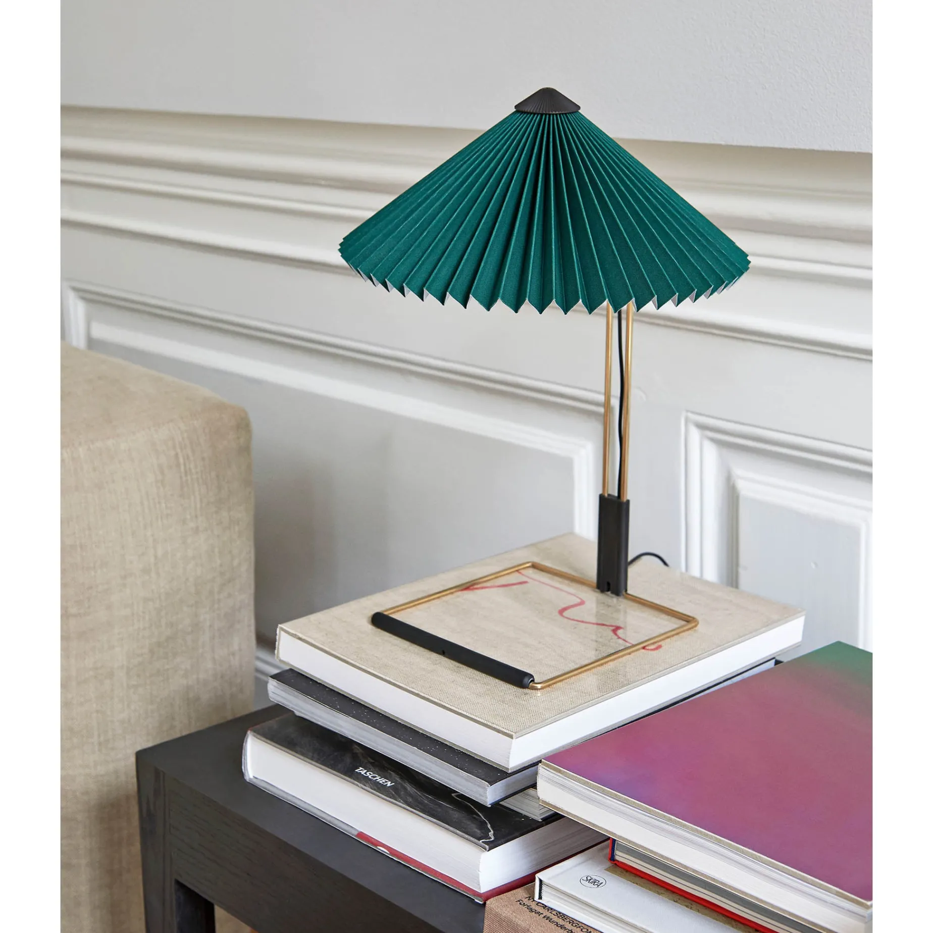 Matin table ⌀30 | green