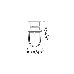 Mauren ceiling farol | brass