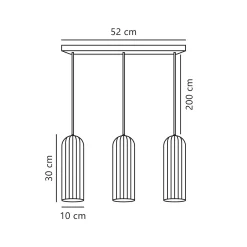 Miella 3 pendant ø10 | white