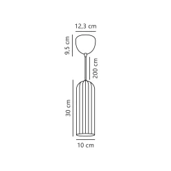 Miella pendant ø10 | smoked