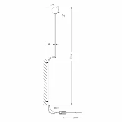 Mobil 150 wall lamp | black