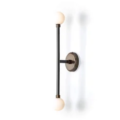 Monto double wall IP44 | antique brass