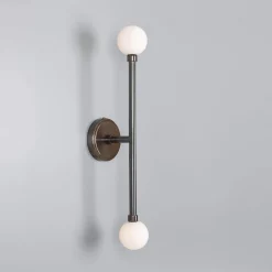 Monto double wall IP44 | antique brass