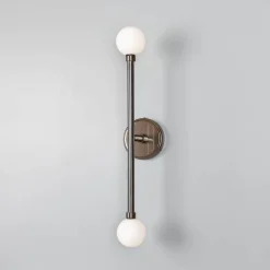 Monto double wall IP44 | antique brass