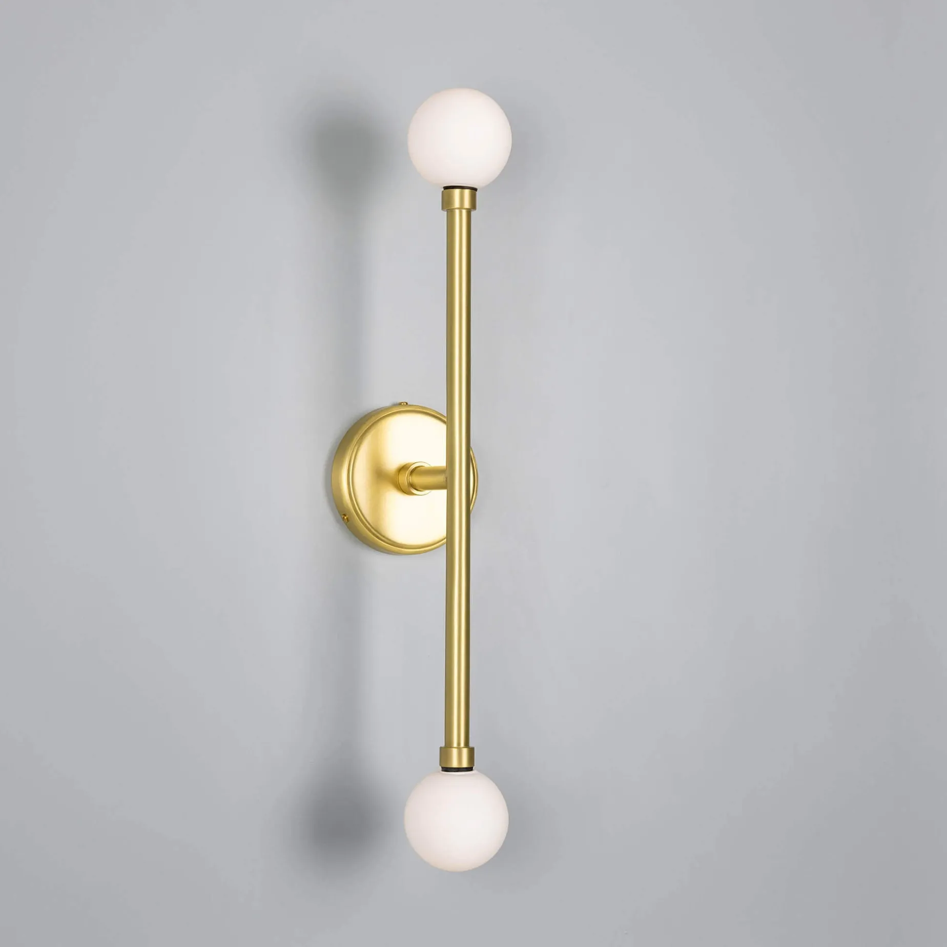 Monto double wall IP44 | antique brass