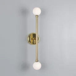 Monto double wall IP44 | polished brass