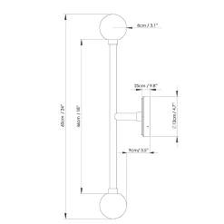 Monto double wall IP44 | powder-coated matt black