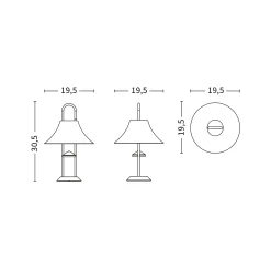 Mousqueton portable lamp | iron red