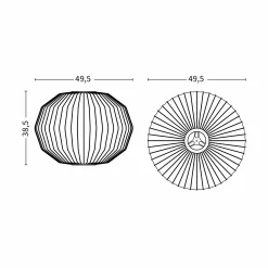 Nelson Angled Sphere Bubble pendant ø35 - ø71 | off-white