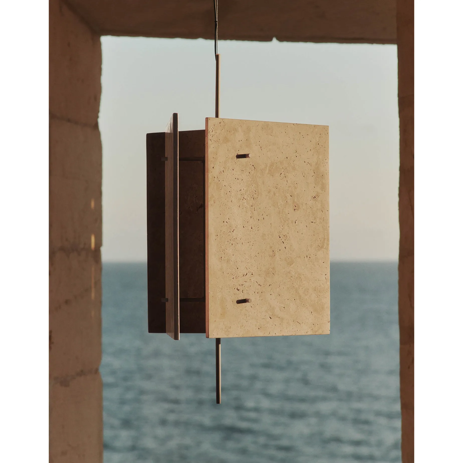 Oeste pendant lamp | travertine sand