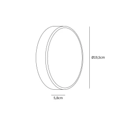 Oliver round | black