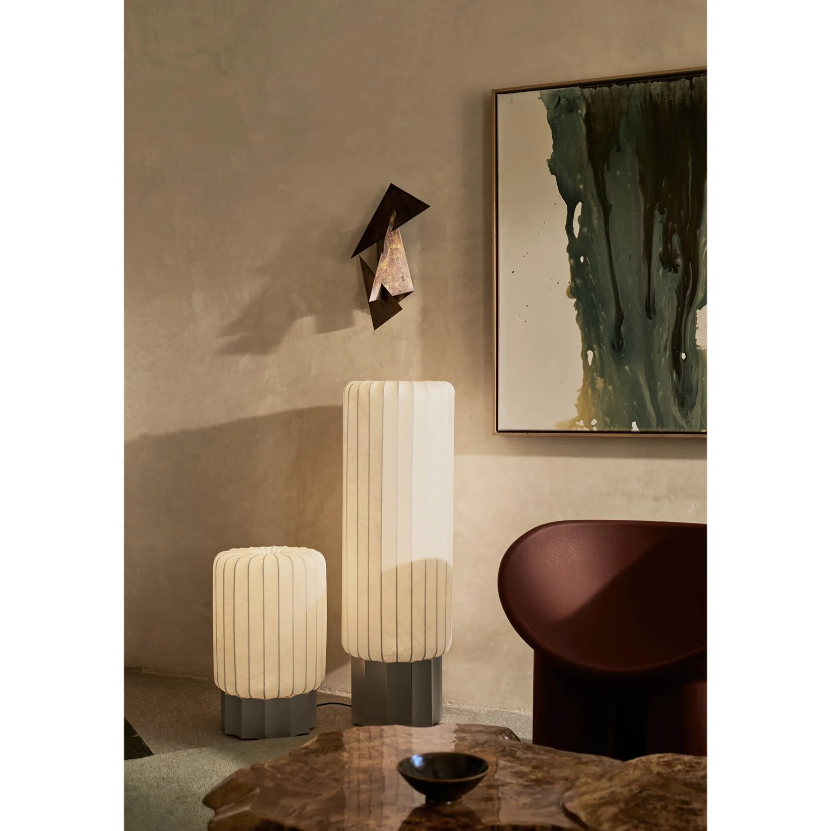 One meter | cocoon and aluminium