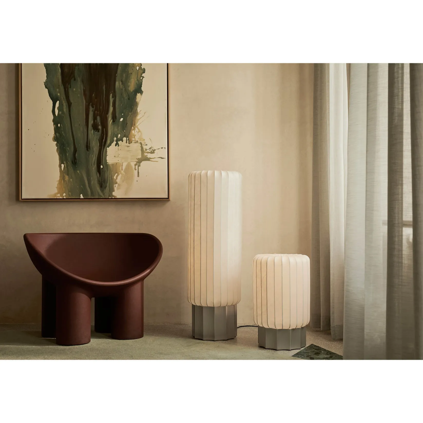 One meter | cocoon and aluminium