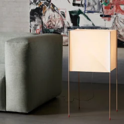 Paper cube floor lamp | ecopet paper white
