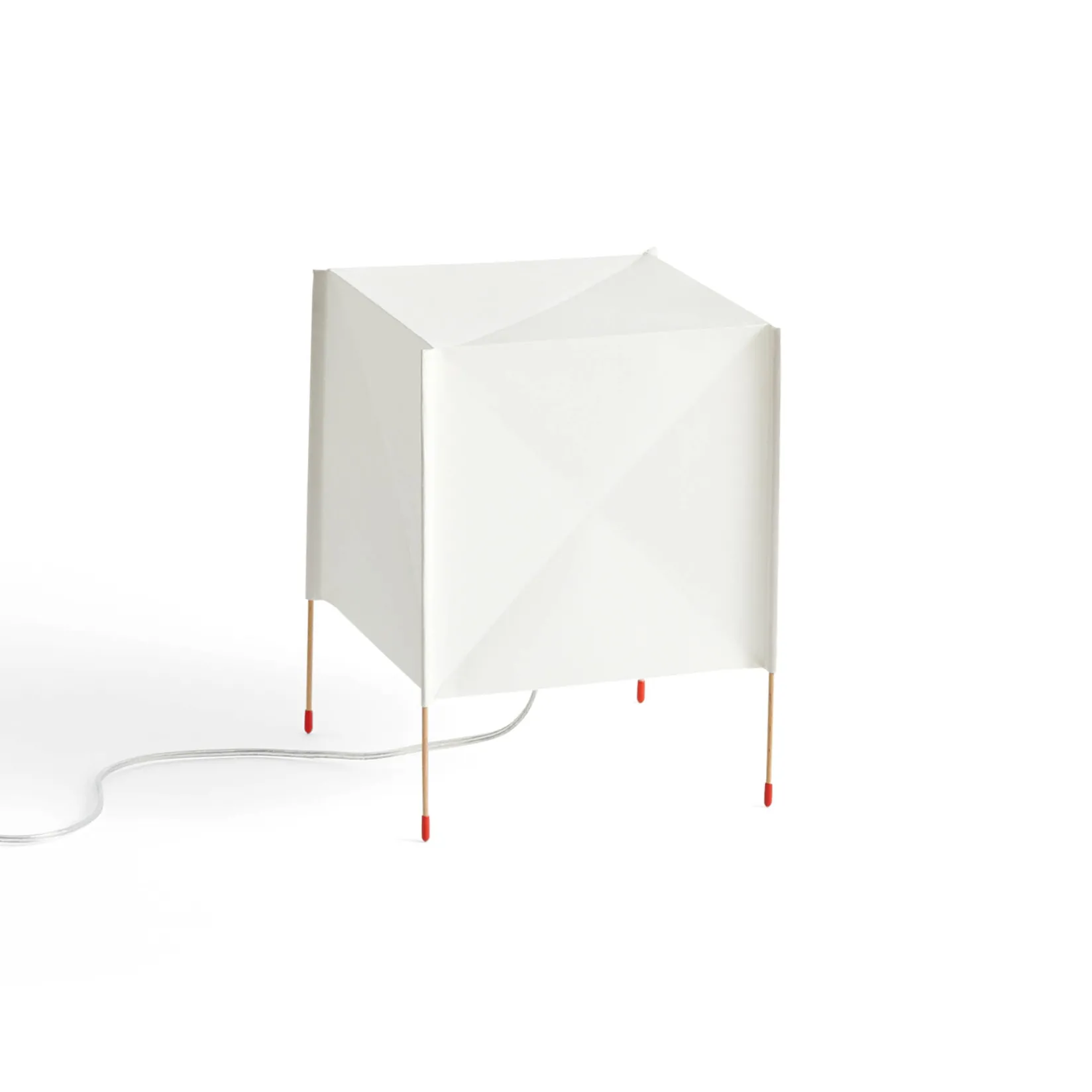 Paper cube table lamp | ecopet paper white