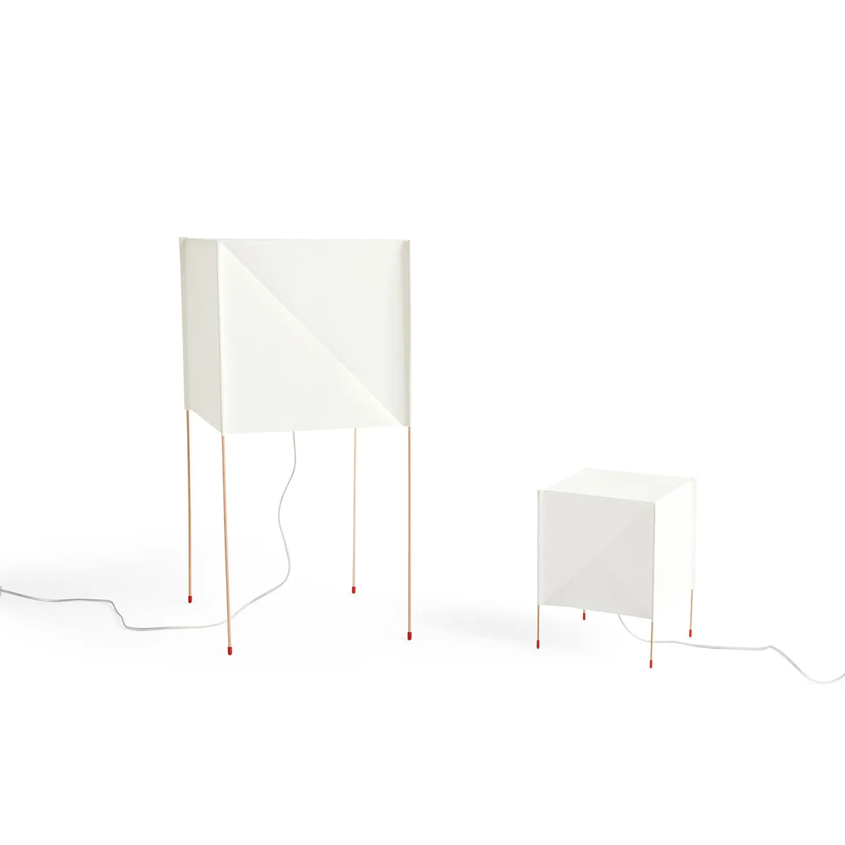 Paper cube table lamp | ecopet paper white