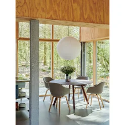 Paper shade donut ⌀60-ø80 | classic white / beton grey