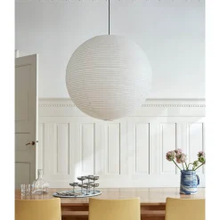 Paper shade donut ⌀60-ø80 | classic white / beton grey