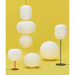 Paper shade ellipse ø70 | classic white / rusty red