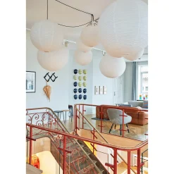 Paper shade oblong ⌀42 | classic white / amber yellow