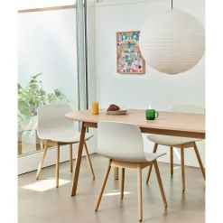 Paper shade oblong ⌀42 | classic white / amber yellow
