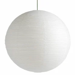 Paper shade sphere ⌀50-ø80 | classic white / garden green