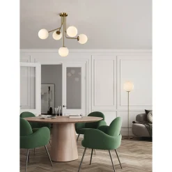 Parma chandelier | matt antique gold