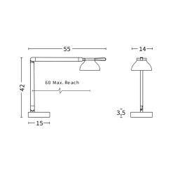 PC Task double arm | soft black