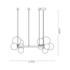 Perlage 11 | satin brass
