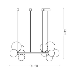 Perlage 11 | satin brass