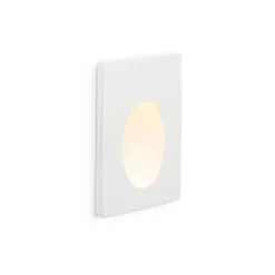 Plas oval recessed | plater white