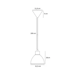 Pop pendant | glossy black