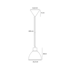 Pop pendant | matt black