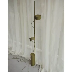 Post floor lamp | brown green