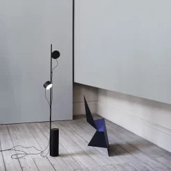 Post floor lamp | brown green