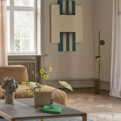 Post floor lamp | brown green