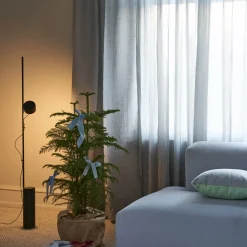 Post floor lamp | brown green