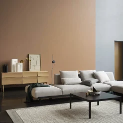Post floor lamp | brown green