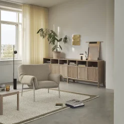 Post floor lamp | brown green