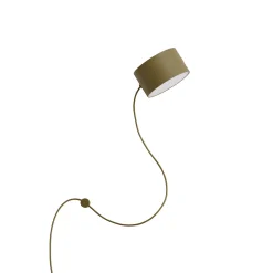 Post wall lamp | brown green