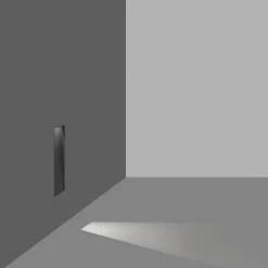 Punt wall recessed trimless IP65 | black