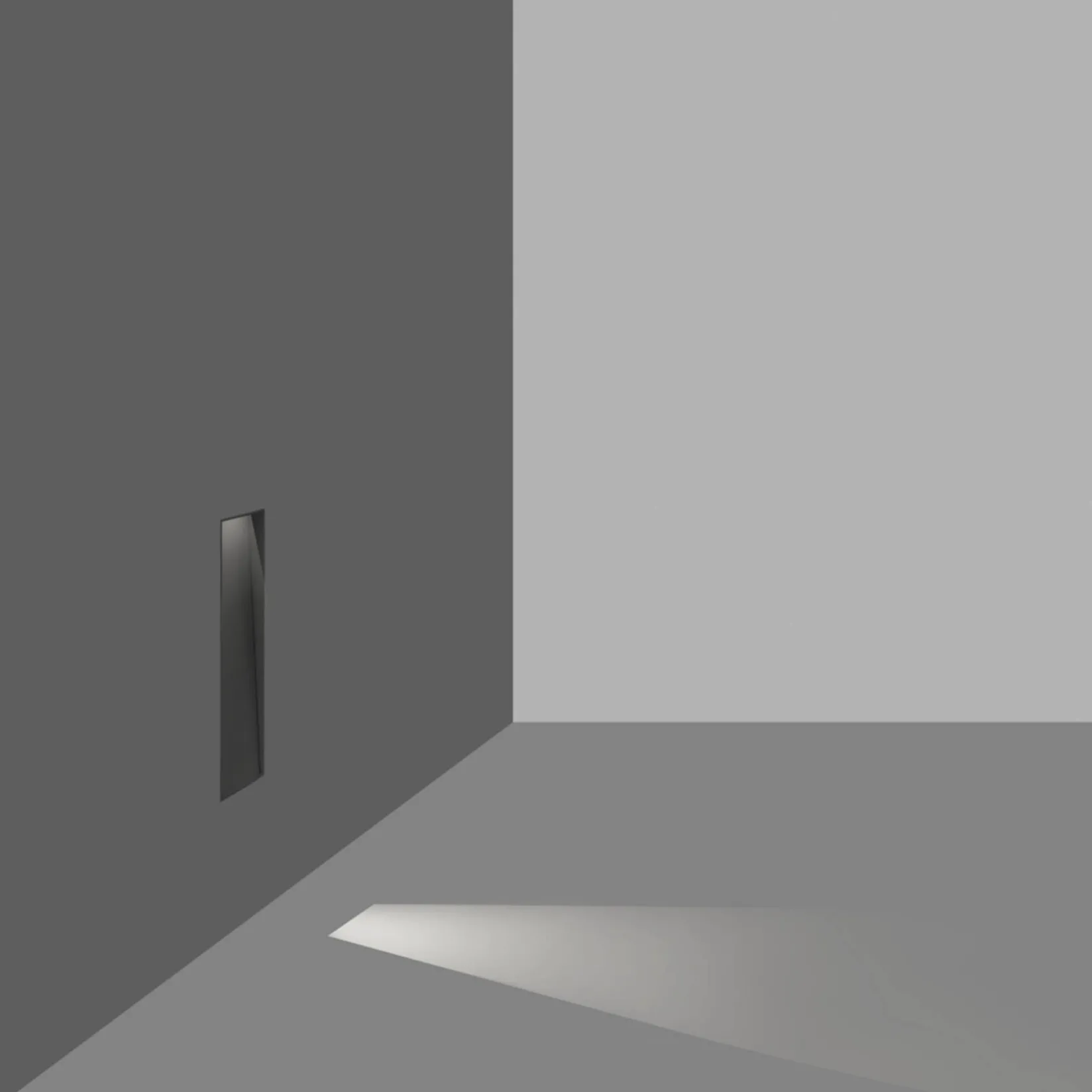 Punt wall recessed trimless IP65 | black