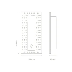 Punt wall recessed trimless IP65 | black