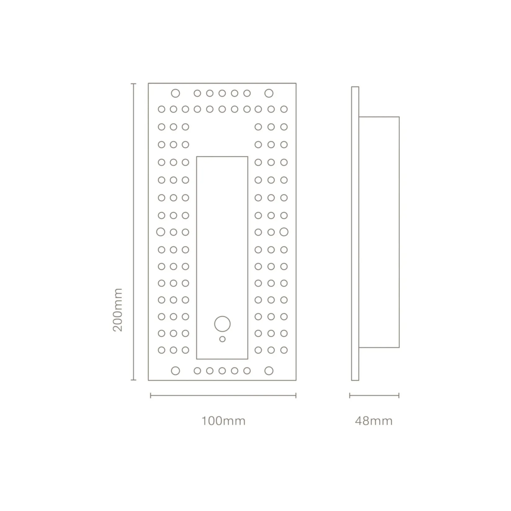 Punt wall recessed trimless IP65 | black