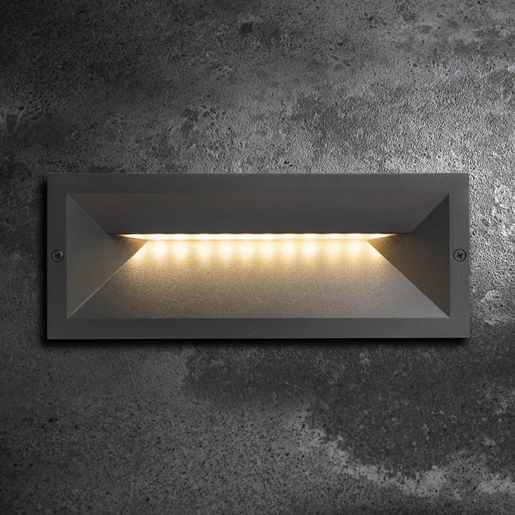 Ragg wall recessed IP65 | black