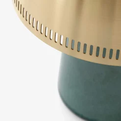 Raku SH8 portable | blue green & brass